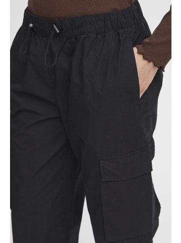 b. young BYDEMETE CARGO PANTS - HEAVY WOVEN Loose fit in Black