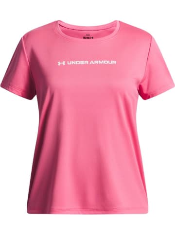 Under Armour Sportshirt "Tech Wordmark Graphic T-Shirt" in Pink