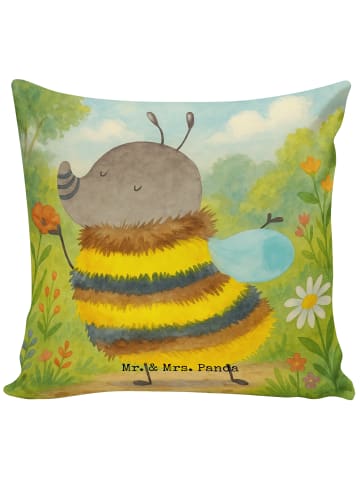 Mr. & Mrs. Panda Kissen 40x40 Hummel flauschig Design ohne Spruch in Weiß
