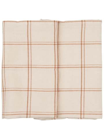 IB Laursen Karo Tischdecke Theodor länglich natur in natur