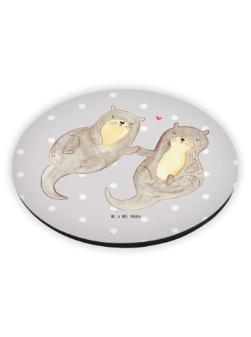 Mr. & Mrs. Panda magnet Otter Hände halten ohne Spruch in Grau Pastell