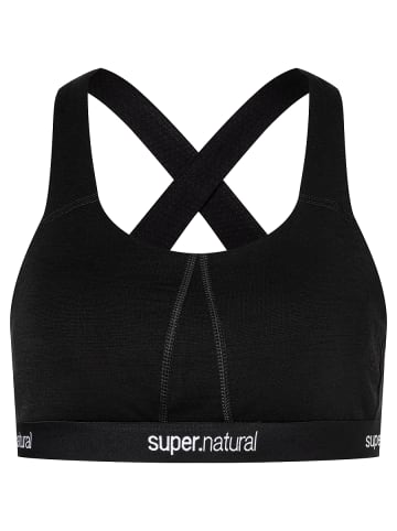 super.natural Merino Bra in schwarz