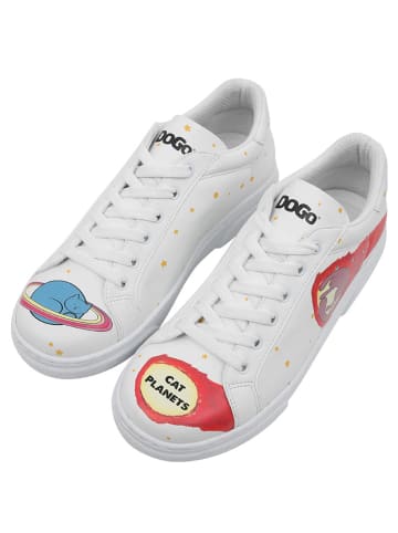 Dogo Ace Sneakers - Cat Planets in Weiß