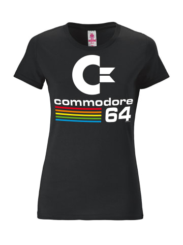 Logoshirt T-Shirt Commodore C64 Logo in schwarz