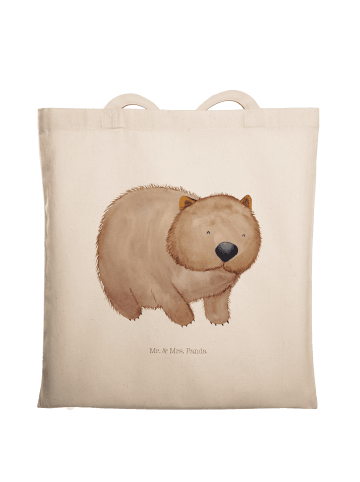 Mr. & Mrs. Panda Schultertasche Wombat ohne Spruch in Creme