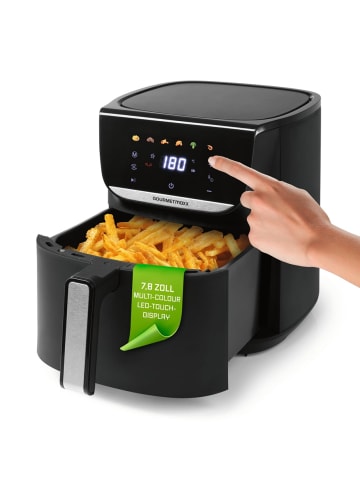 Gourmet Maxx Heißluft-Fritteuse 6l 1500W schwarz  Schwarz