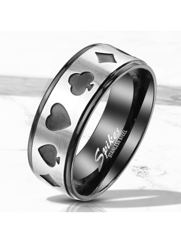 Bungsa Ring in Schwarz, Silber