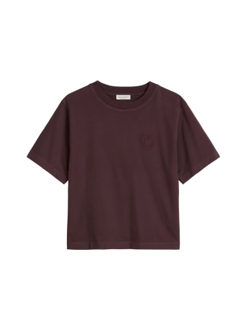 Marc O'Polo Logo-T-Shirt relaxed in Black Cherry