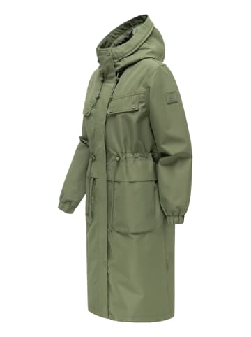 Navahoo Langmantel Kirschwind 14 in Olive Leaf