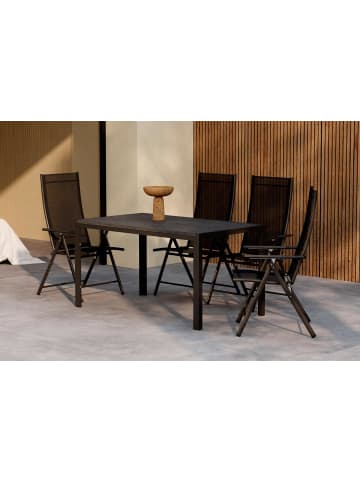 ebuy24 Gartenset Mirko Schwarz 80 x 140 cm