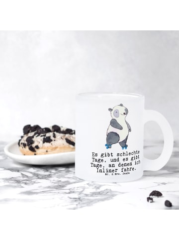Mr. & Mrs. Panda Glas Panda Inliner fahren mit Spruch in Transparent
