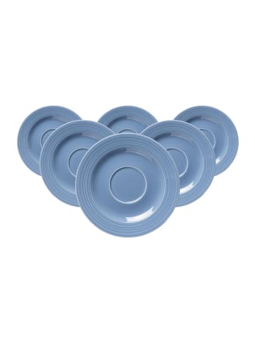 Ritzenhoff & Breker 6er Set Kaffeeuntertassen Levi ø 15,5 cm in Blau
