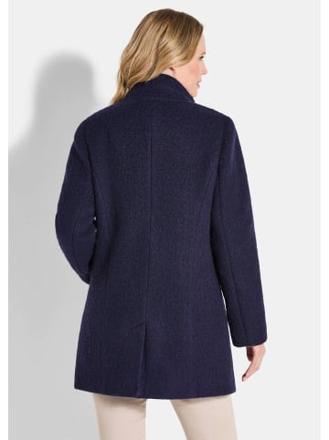 GOLDNER Kurzgröße:  Stepp-Winterjacke mit Kapuze in marine