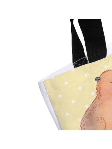 Mr. & Mrs. Panda Stofftasche Capybara Liebe mit Spruch in Gelb Pastell
