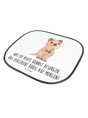 Mr. & Mrs. Panda pkw sonnenschutz Quokka Happy mit Spruch in Weiß