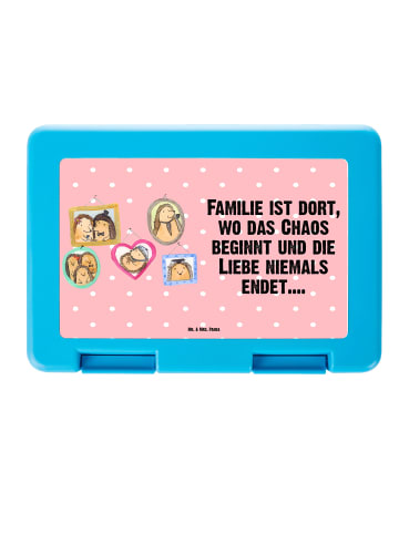 Mr. & Mrs. Panda Vesperbox Igel Familie mit Spruch in Rot Pastell
