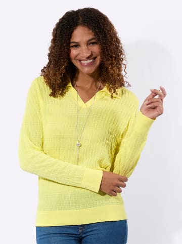 WITT WEIDEN Polopullover in zitrone