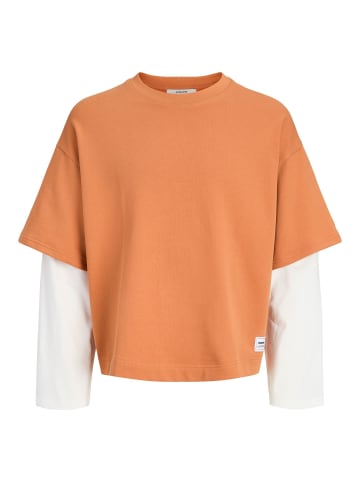JACK & JONES Junior Sweatshirt in Tomato Cream