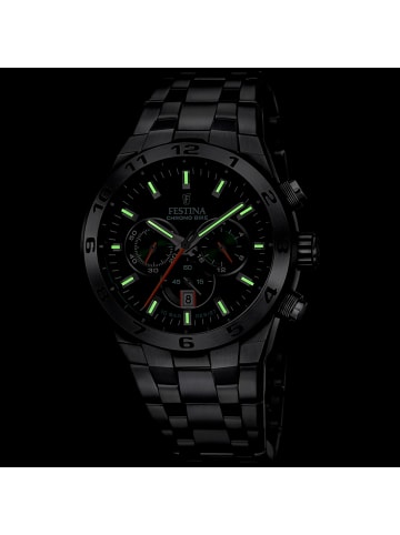 Festina Chronograph-Armbanduhr Festina Chrono Bike silber groß (ca. 44,5mm)