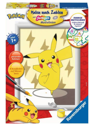 Ravensburger Malprodukte Pikachu Malen nach Zahlen Kinder 7-99 Jahre in bunt