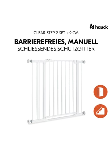 Hauck Türschutzgitter / Treppenschutzgitter Clear in weiss