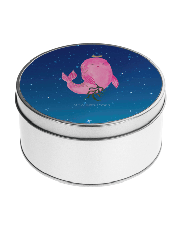 Mr. & Mrs. Panda Keksdose Sternzeichen Jungfrau ohne Spruch in Sternenhimmel Blau