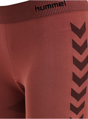 Hummel Leggings Hmlfirst Seamless Training Short Tights Women in MARSALA