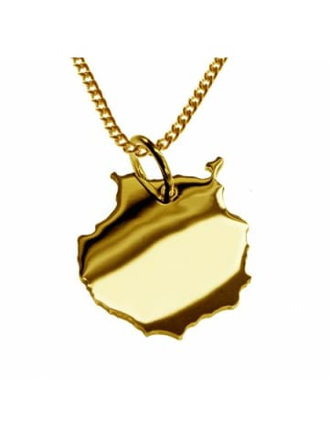 Schmuckador 50cm Halskette + Gran Canaria Anhänger in 585 Gelbgold in gold