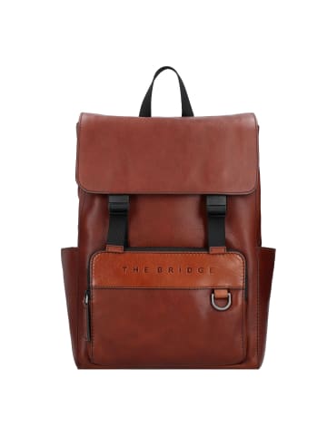 The Bridge Damiano Rucksack Leder 38 cm Laptopfach in marrone