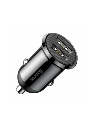 Mcdodo Baseus Grain Pro Autoladegerät 2x USB 4,8 A schwarz