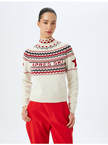 KOTON Sweater in Rot Gemustert