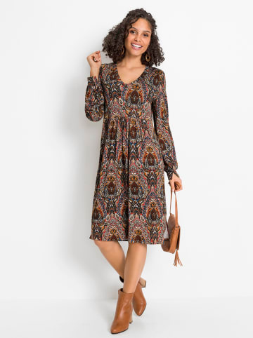 WITT WEIDEN Viskose-Kleid in terra-jeansblau-bedruckt