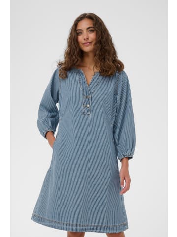 CULTURE Kleid CUayna A-shape in Blue/White Stripe