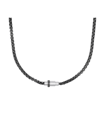 JOOP! Kette mit Anhänger Edelstahl, IP gun in Grau