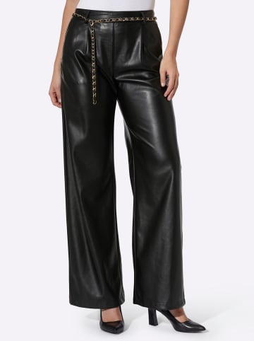 Heine Lederimitat-Hose in schwarz