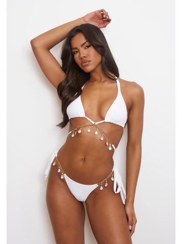 Moda Minx Bikini Top Iris Droplet in White