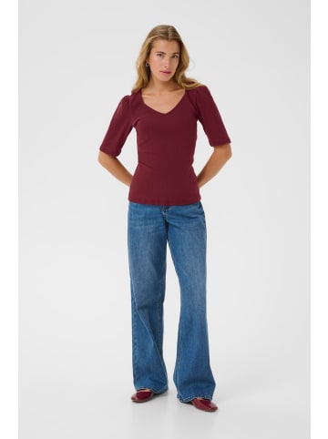 Kaffe T-shirt KAcarla Slim fit in Zinfandel