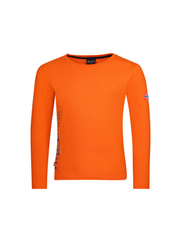 Trollkids Longsleeve "Stavanger" in Hellorange/Mystikblau