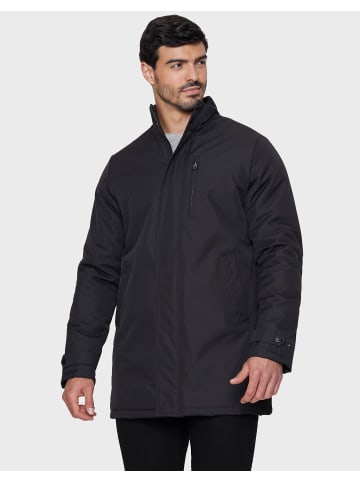 Threadbare Parka THB Jacket Broxburn Mac in Black