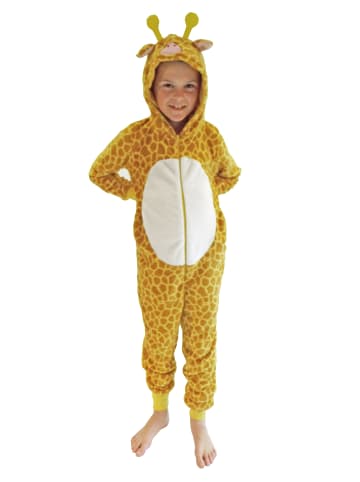 NORMANN Jumpsuit Overall Onesie Schlafanzug Tier - 50956 in Gelb