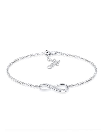 Elli Armband 925 Sterling Silber Infinity in Weiß