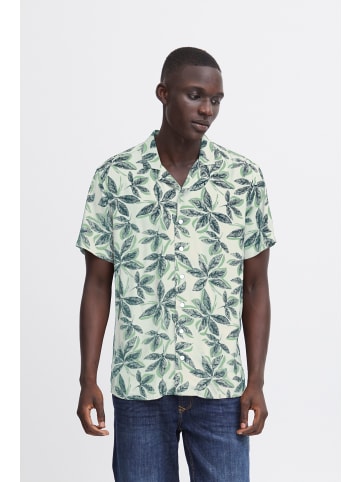 BLEND Kurzarmhemd BHShirt 20716382 lässiges florales Kurzarmhemd in Grün