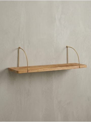 KADIMA DESIGN Wandregal 60x25x22 cm Massivholz / Metall Hängeregal