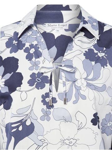 Marie Lund Blusenshirt in ecru marine - 0007