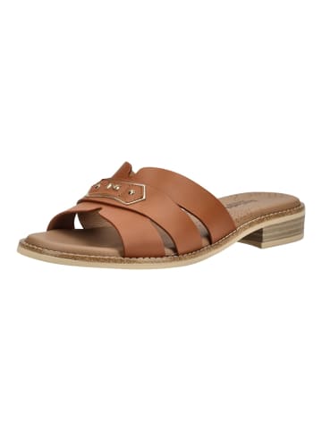 Nero Giardini Pantoletten in Cognac