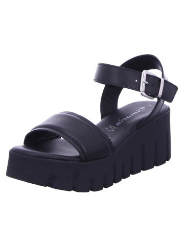 Tamaris Keilsandalette in schwarz