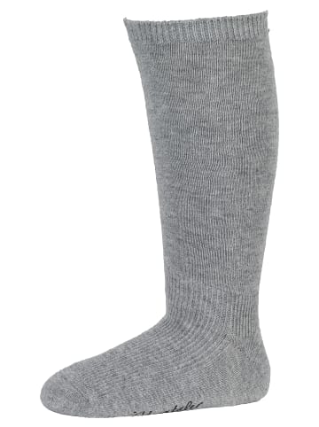 Sterntaler Kniestrümpfe 2er-Pack uni in silber mel.