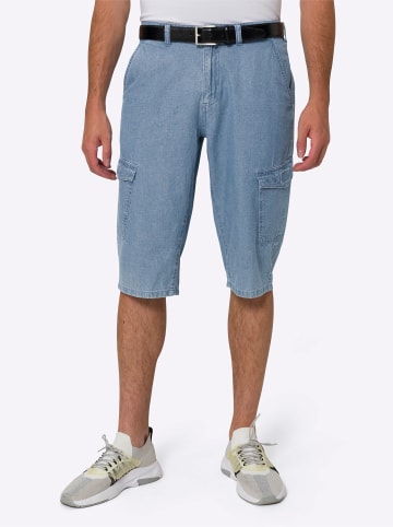 Sieh an! Jeansbermudas in blue-bleached
