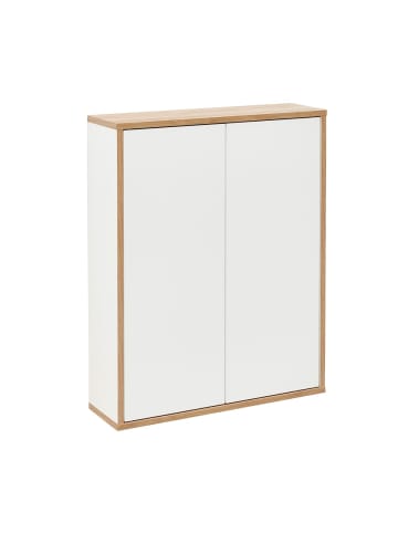 Fackelmann Doppel-Hängeschrank FINN in hellbraun-60(B)x75(H)x20,1(T)cm