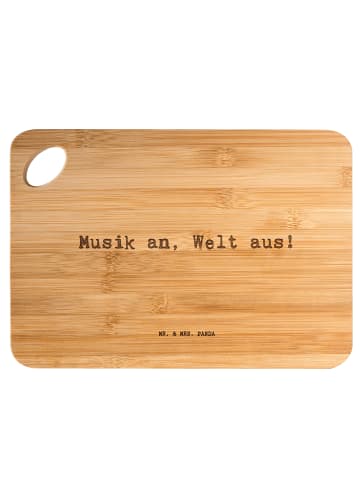 Mr. & Mrs. Panda Brett Musik an, Welt aus!... mit Spruch in Braun